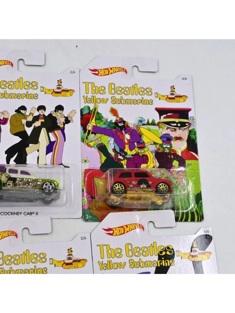 Hot Wheels The Beatles Complete Set Of 6 New In Package